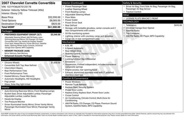 2007 Chevrolet Corvette NA