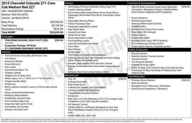 2015 Chevrolet Colorado 2WD Z71