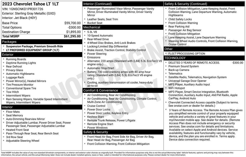 2023 Chevrolet Tahoe LT