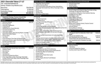 2021 Chevrolet Tahoe LT