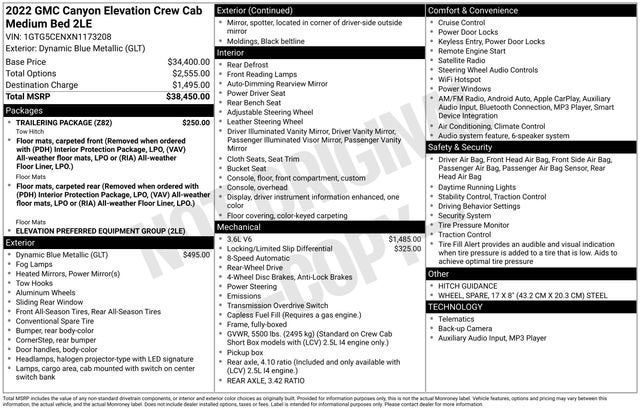 2022 GMC Canyon Elevation