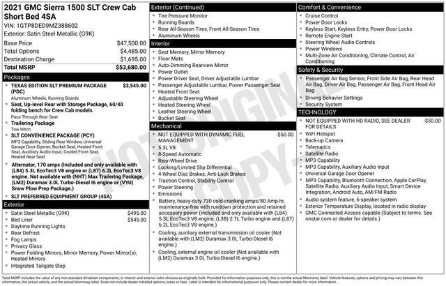 2021 GMC Sierra 1500 SLT