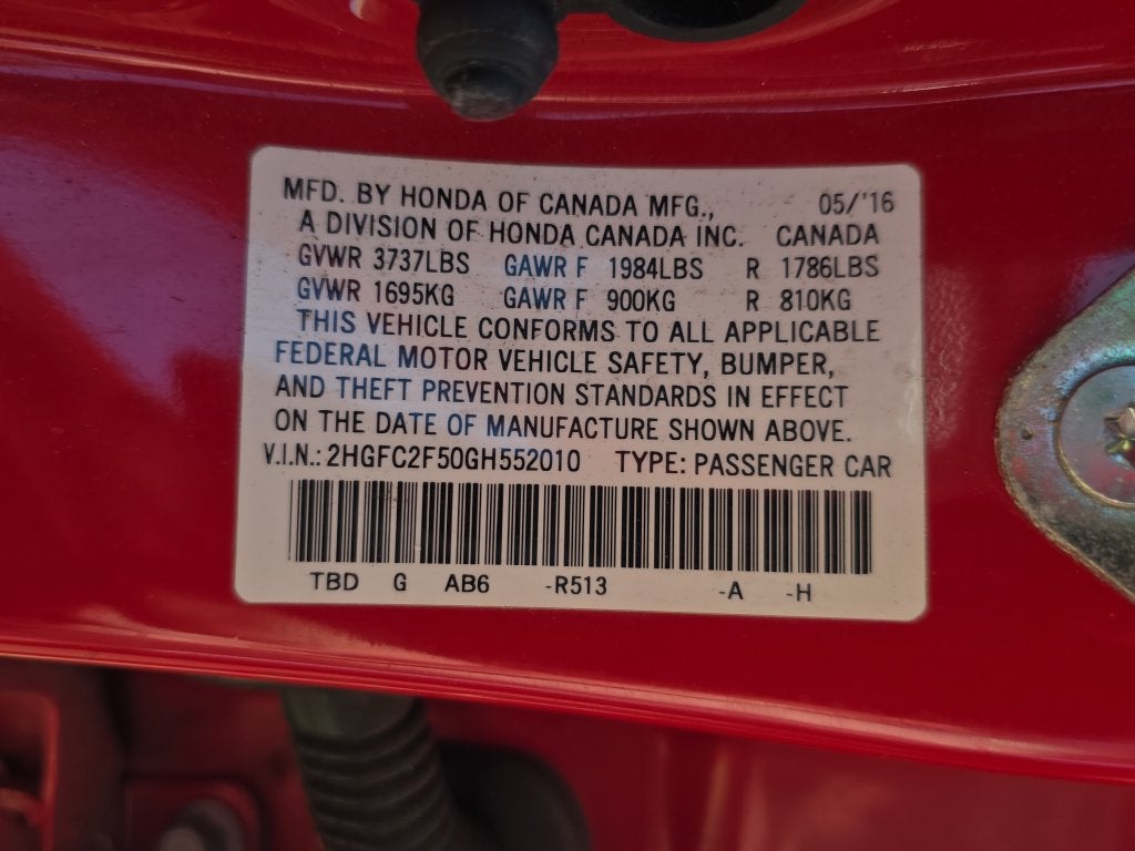 2016 Honda Civic Sedan LX