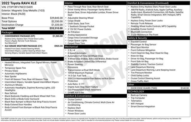 2022 Toyota RAV4 XLE