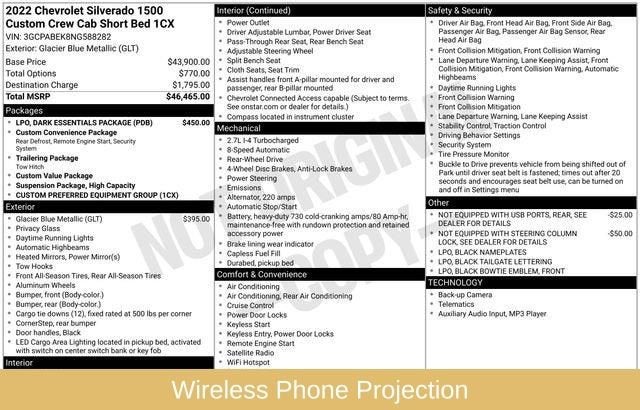 2022 Chevrolet Silverado 1500 Custom