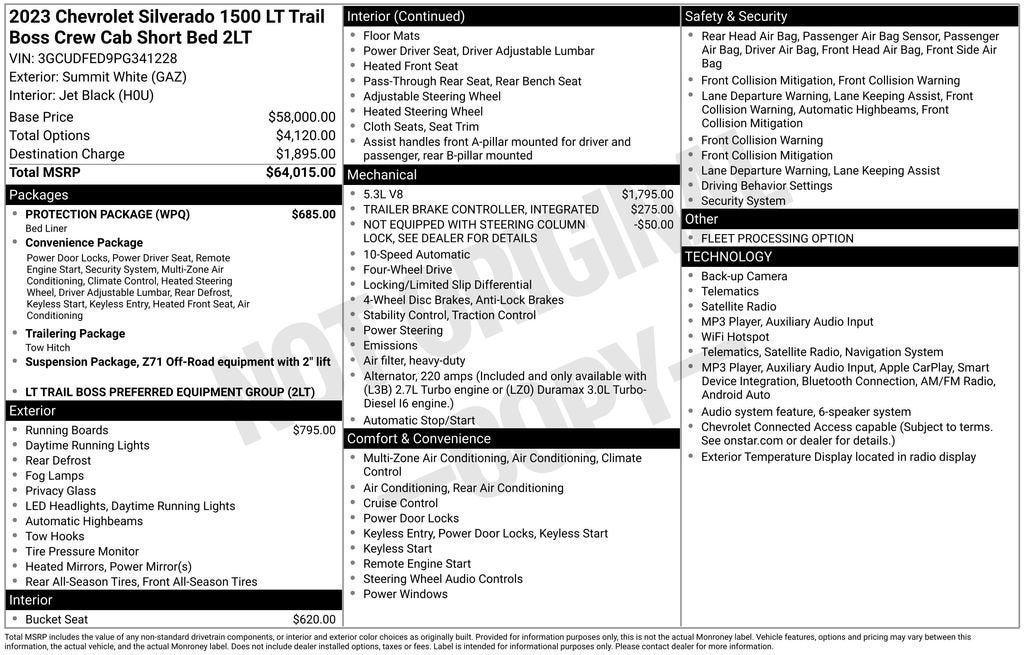 2023 Chevrolet Silverado 1500 LT Trail Boss