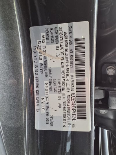2024 Mazda Mazda3 Sedan 2.5 S Select Sport
