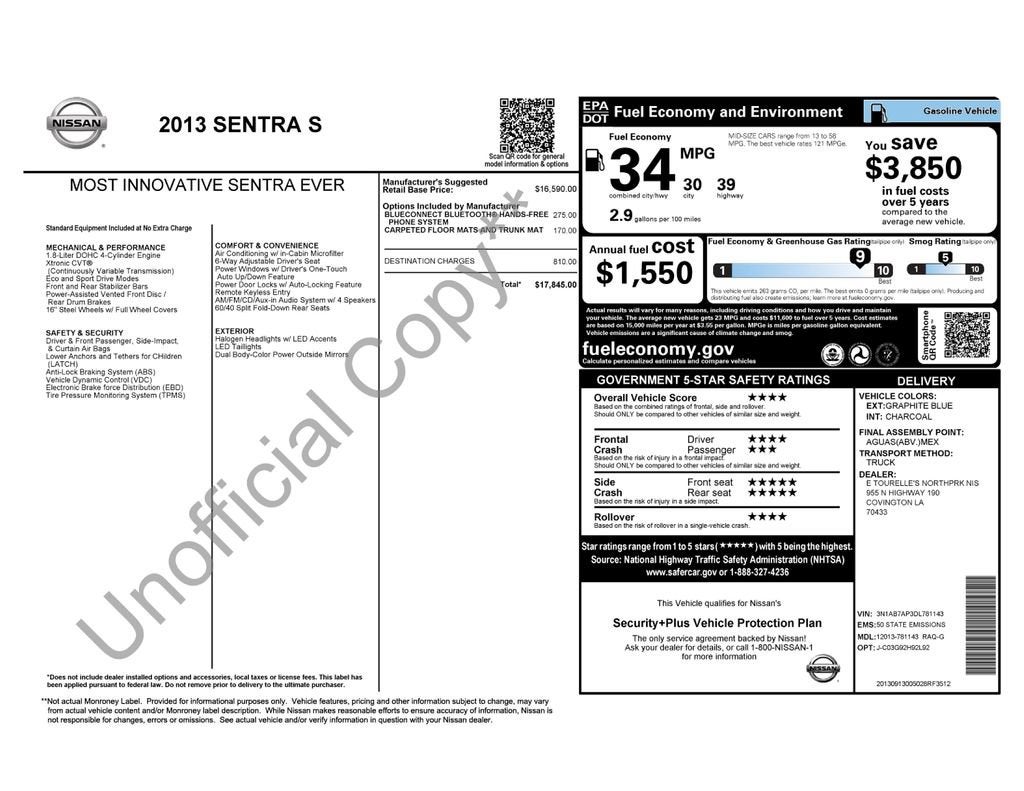 2013 Nissan Sentra S