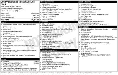 2024 Volkswagen Tiguan SE R-Line Black
