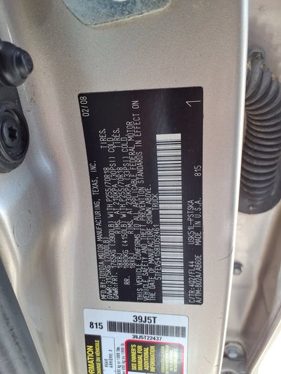 2008 Toyota Tundra 2WD Truck SR5