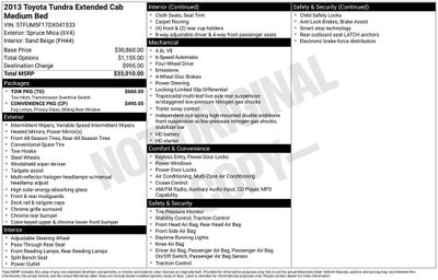 2013 Toyota Tundra 4WD Truck GRADE