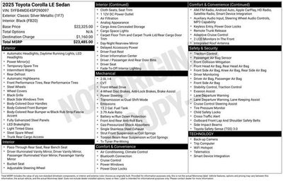2025 Toyota Corolla LE