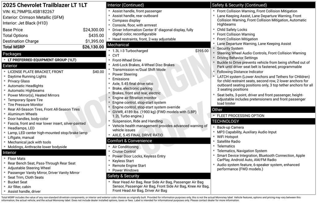 2025 Chevrolet Trailblazer LT