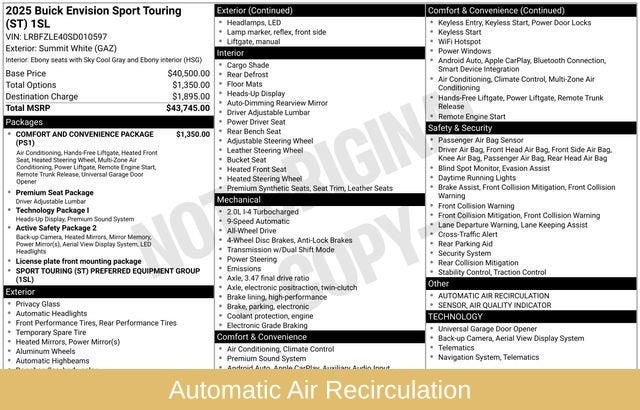 2025 Buick Envision Sport Touring