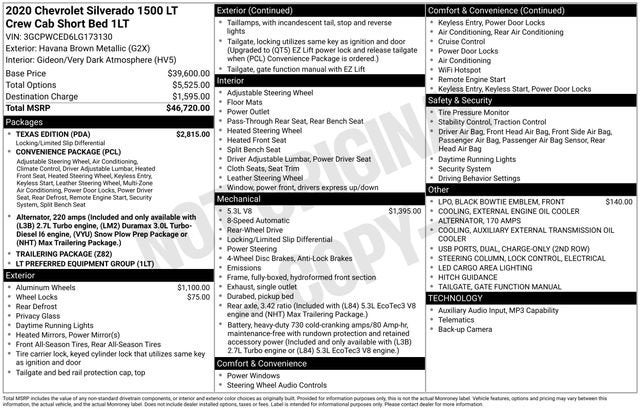 2020 Chevrolet Silverado 1500 LT