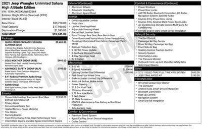 2021 Jeep Wrangler Unlimited Sahara High Altitude