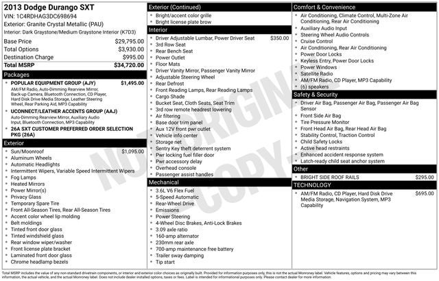 2013 Dodge Durango SXT