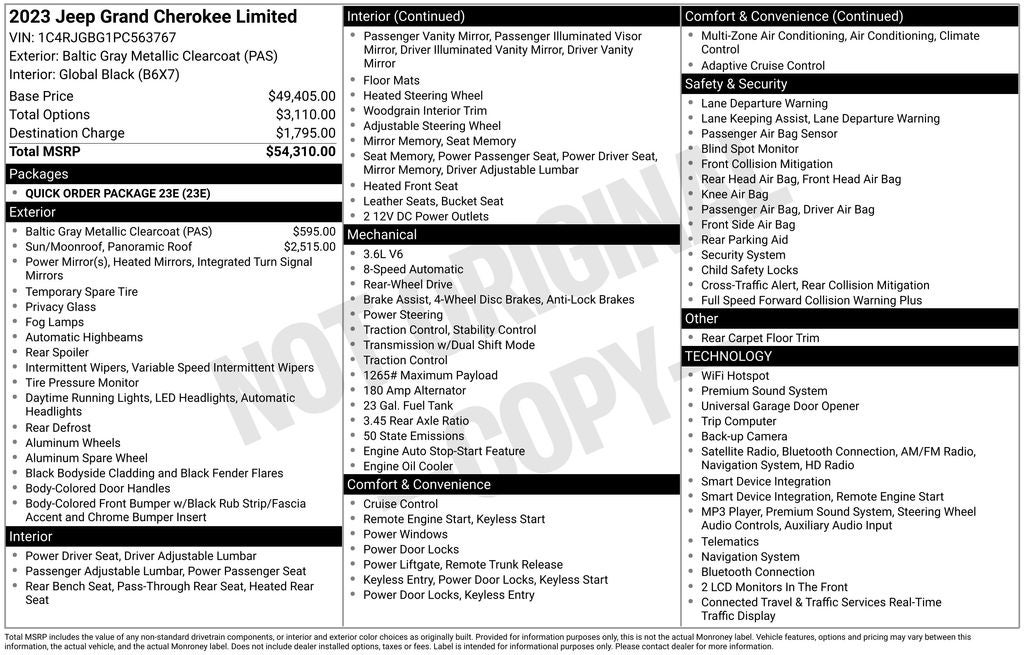 2023 Jeep Grand Cherokee Limited