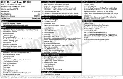 2014 Chevrolet Cruze 2LT