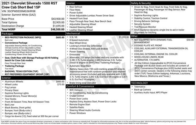 2021 Chevrolet Silverado 1500 RST