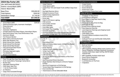 2024 Kia Forte LXS