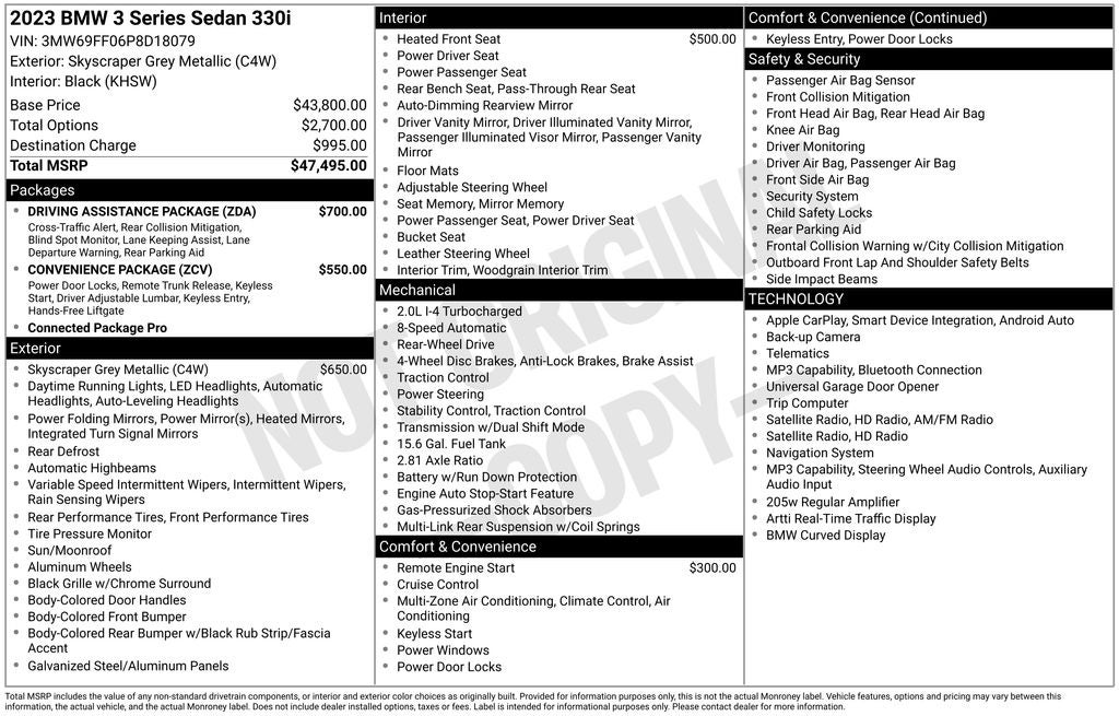 2023 BMW 3 Series 330i