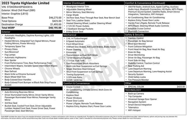 2023 Toyota Highlander L