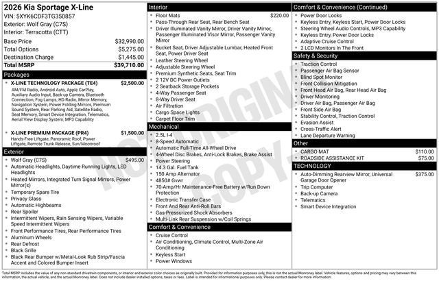 2026 Kia Sportage X-Line