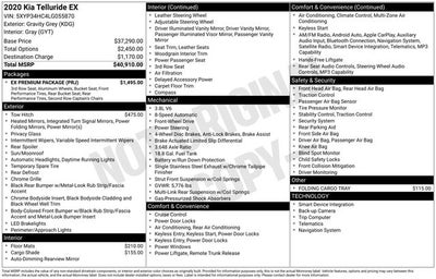2020 Kia Telluride EX