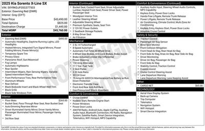 2025 Kia Sorento X-Line SX