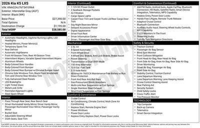2026 Kia K5 LXS