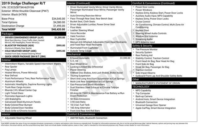 2019 Dodge Challenger R/T