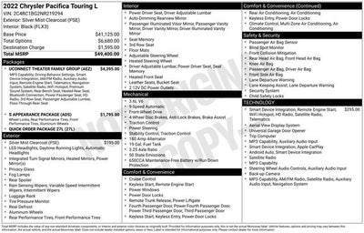 2022 Chrysler Pacifica Touring L