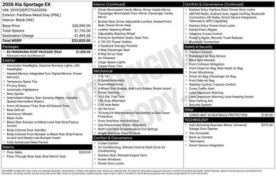 2026 Kia Sportage EX