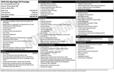 2026 Kia Sportage SX-Prestige