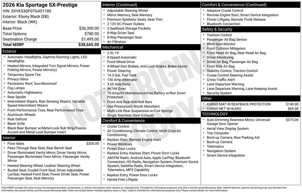 2026 Kia Sportage SX-Prestige