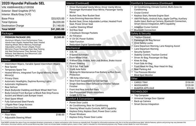 2020 Hyundai Palisade SEL