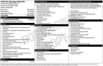 2025 Kia Sportage Hybrid EX