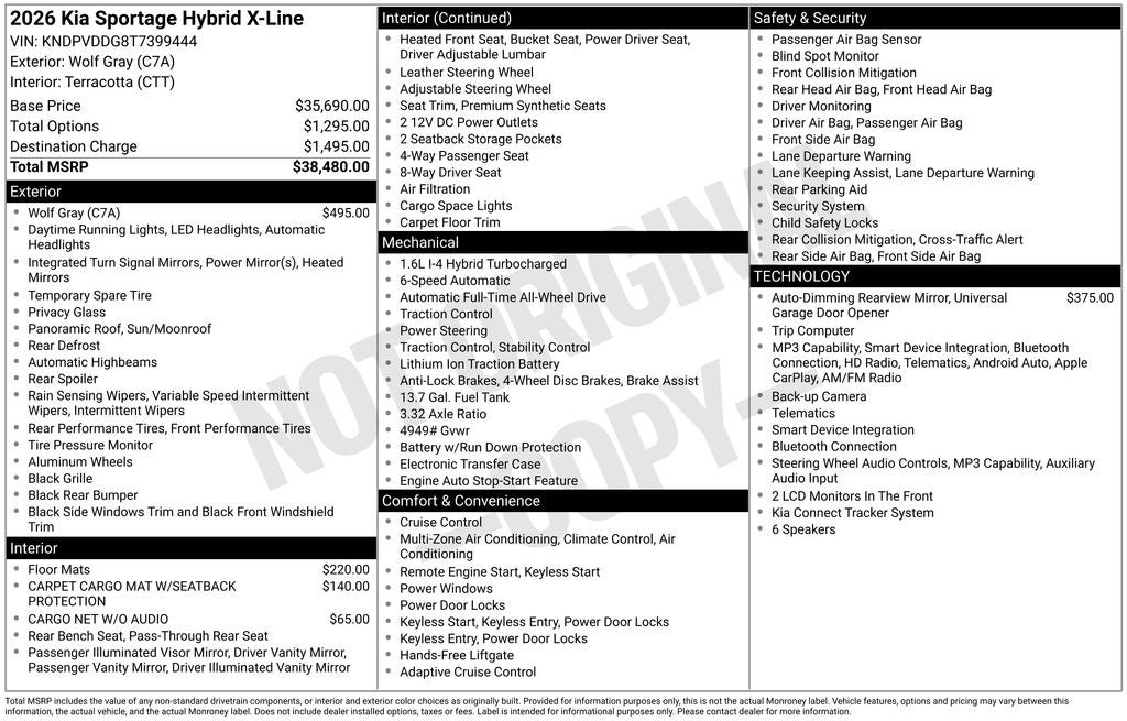 2026 Kia Sportage Hybrid X-Line