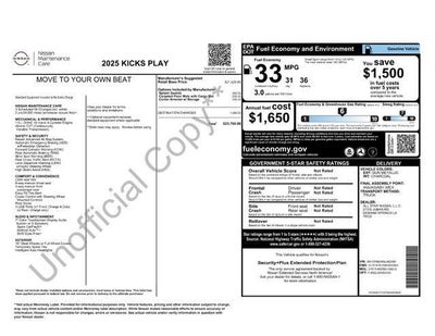 2025 Nissan Kicks Play S