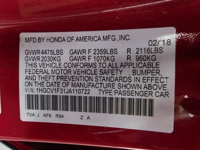 2018 Honda Accord Sport 1.5T