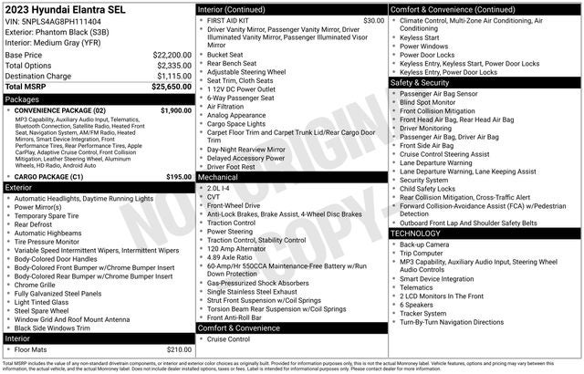 2023 Hyundai Elantra SEL
