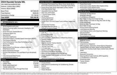 2024 Hyundai Sonata SEL