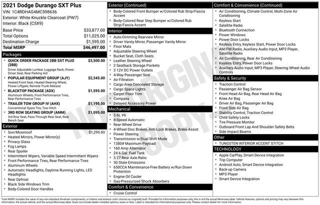 2021 Dodge Durango SXT Plus
