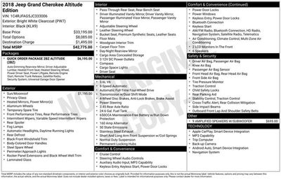 2018 Jeep Grand Cherokee Altitude 4x4