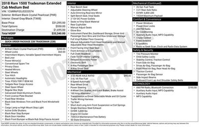2018 RAM 1500 Tradesman Quad Cab 4x2 6'4' Box