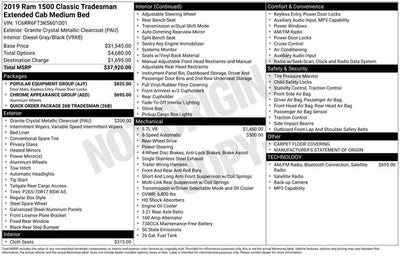 2019 RAM 1500 Classic Tradesman