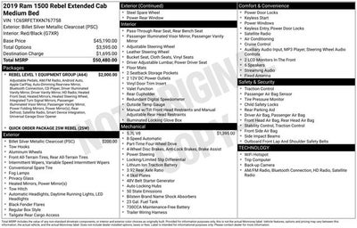 2019 RAM 1500 Rebel Quad Cab 4x4 6'4' Box