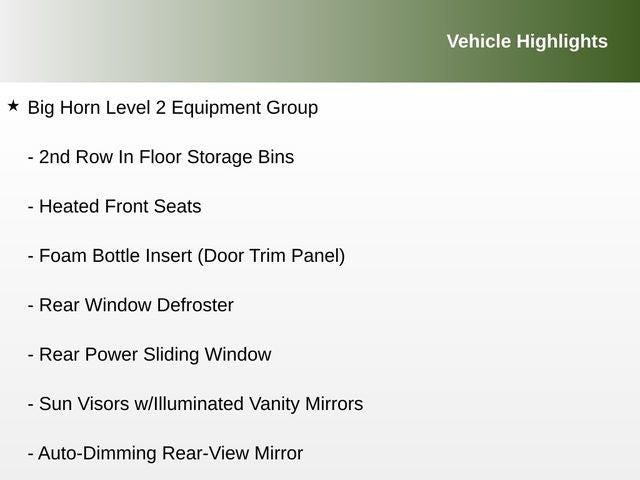 2021 RAM 1500 Big Horn Crew Cab 4x4 5'7' Box