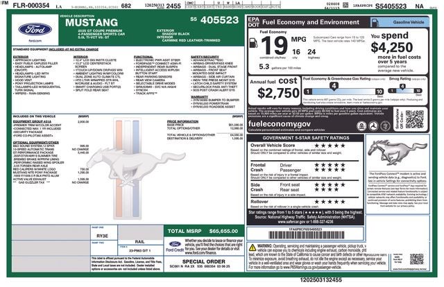 2025 Ford Mustang GT Premium Fastback